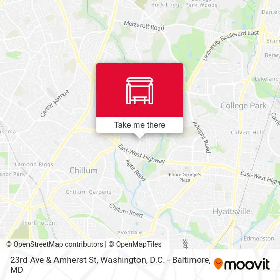 23rd Ave & Amherst St map