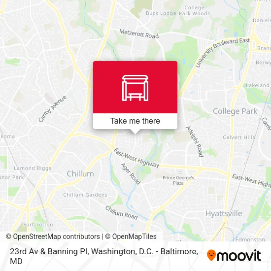 23rd Av & Banning Pl map