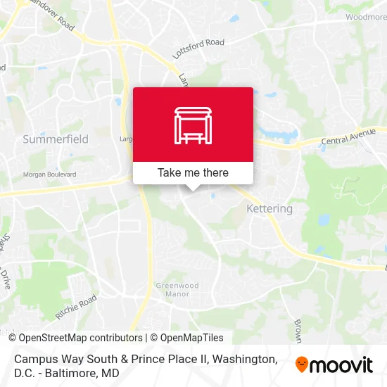 Campus Way South & Prince Place II map