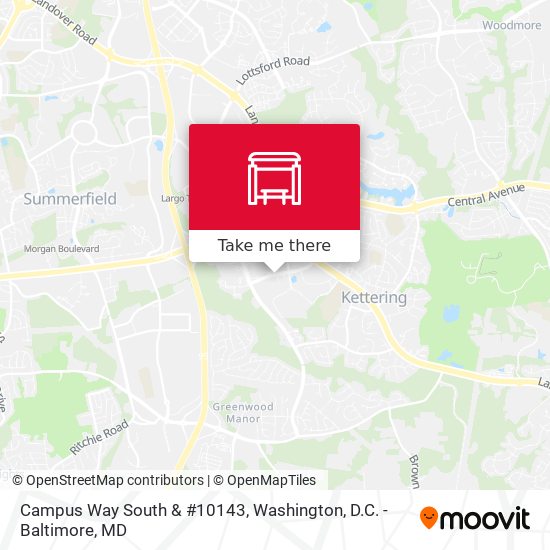 Mapa de Campus Way South & #10143