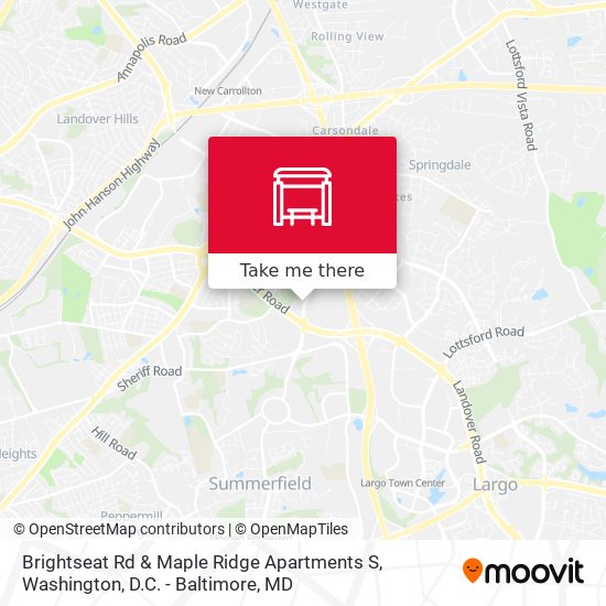 Brightseat Rd & Maple Ridge Apartments S map