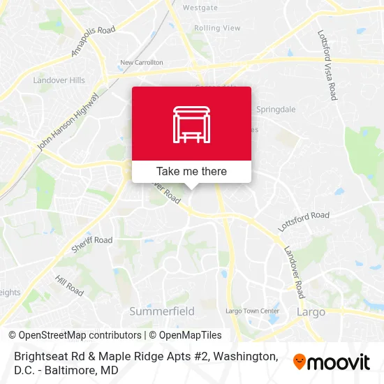 Brightseat Rd & Maple Ridge Apts #2 map