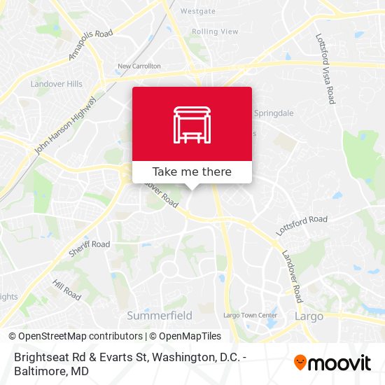 Brightseat Rd & Evarts St map