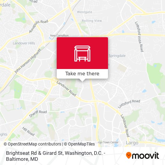 Brightseat Rd & Girard St map