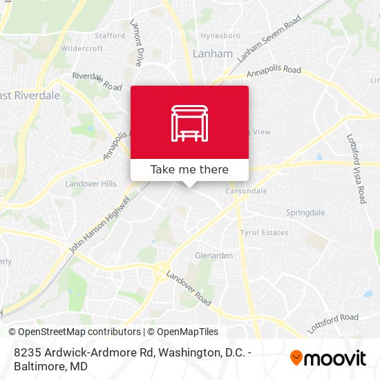 Mapa de 8235 Ardwick-Ardmore Rd
