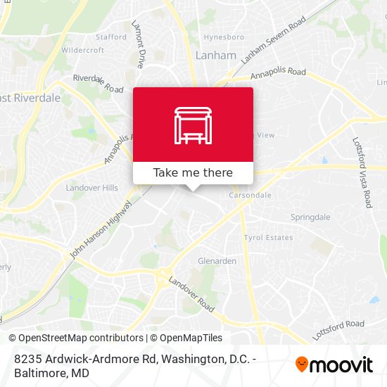 Mapa de 8235 Ardwick-Ardmore Rd