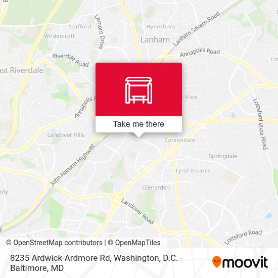 8235 Ardwick-Ardmore Rd map