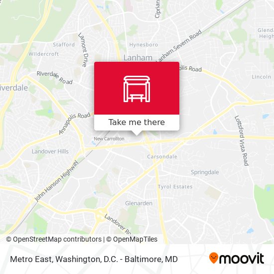 Mapa de Metro East