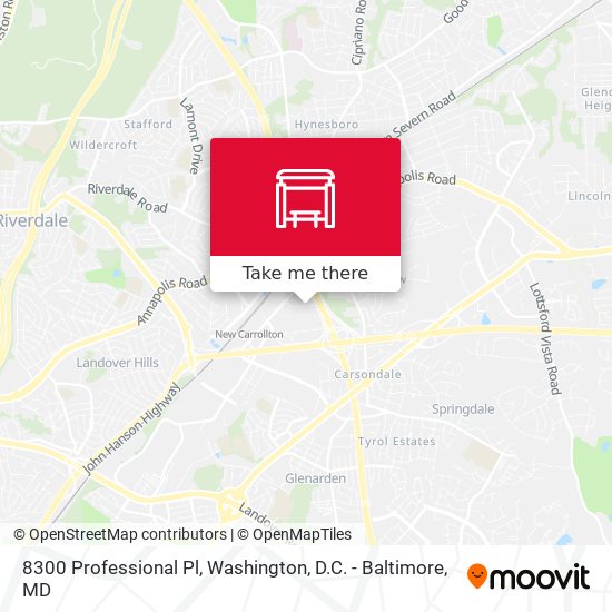 Mapa de 8300 Professional Pl
