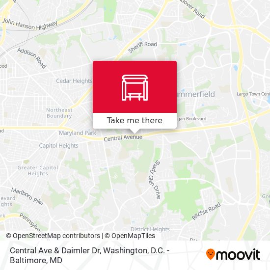 Central Ave & Daimler Dr map