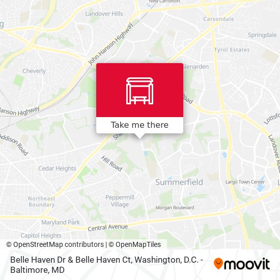 Belle Haven Dr & Belle Haven Ct map