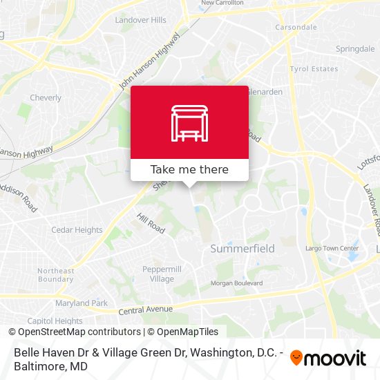 Belle Haven Dr & Village Green Dr map