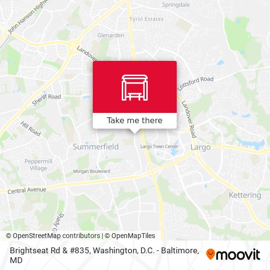 Brightseat Rd & #835 map