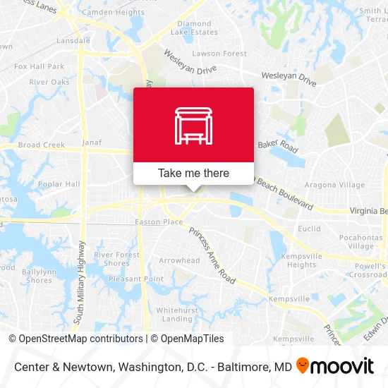 Center & Newtown map