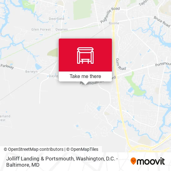 Jolliff Landing & Portsmouth map