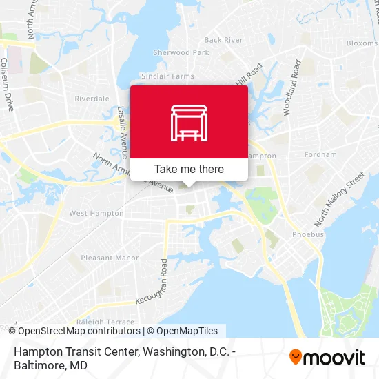 Hampton Transit Center map