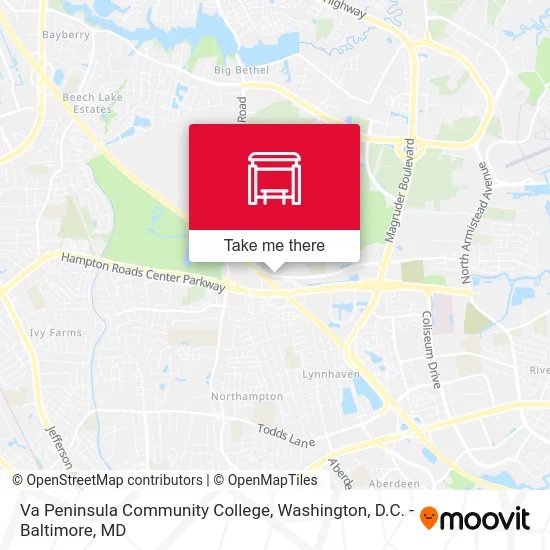 Va Peninsula Community College map