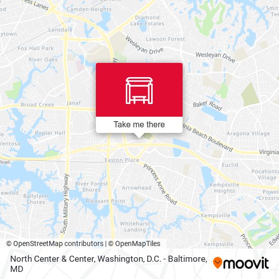 North Center & Center map