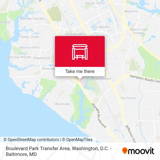 Boulevard Park Transfer Area map