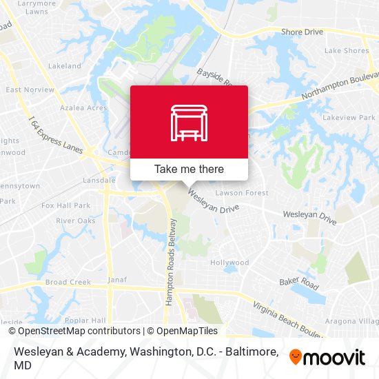 Wesleyan & Academy map