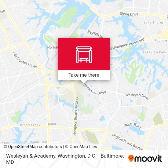 Wesleyan & Academy map