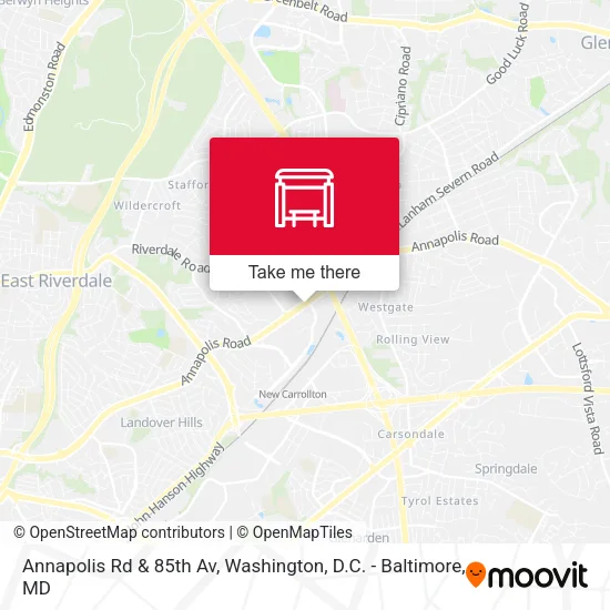 Annapolis Rd & 85th Av map