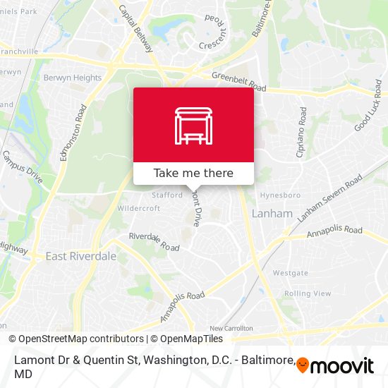 Lamont Dr & Quentin St map