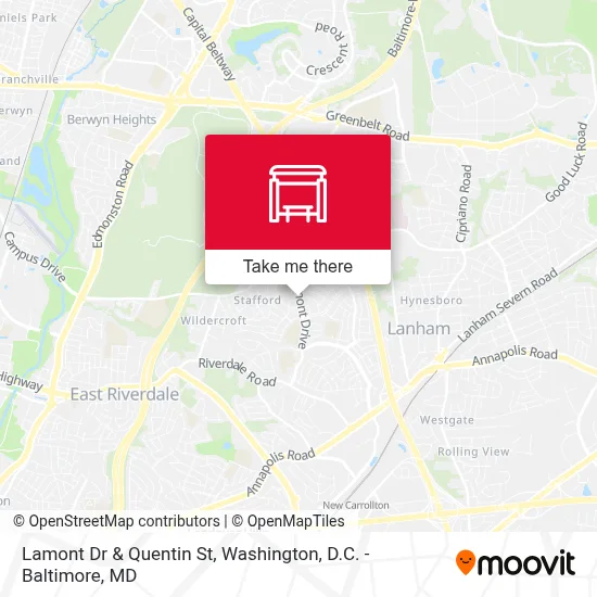 Lamont Dr & Quentin St map