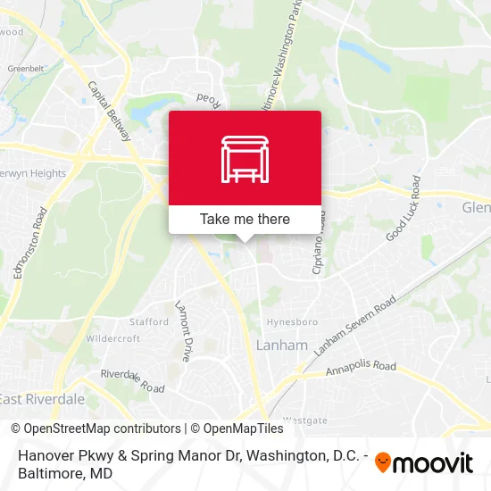 Hanover Pkwy & Spring Manor Dr map