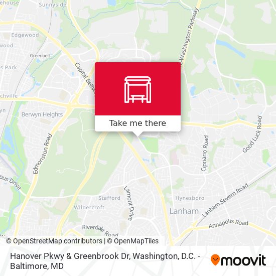 Hanover Pkwy & Greenbrook Dr map