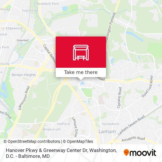 Mapa de Hanover Pkwy & Greenway Center Dr