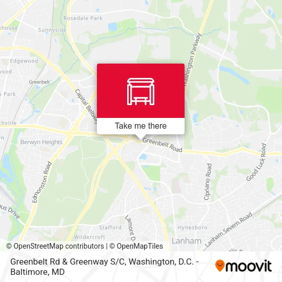 Greenbelt Rd & Greenway S/C map