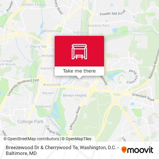 Mapa de Breezewood Dr & Cherrywood Te