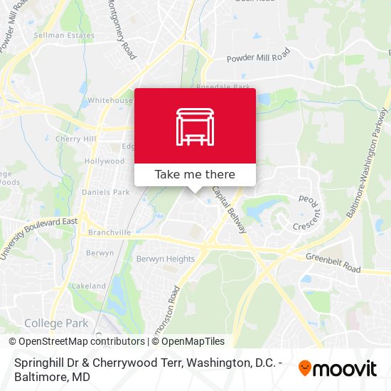 Mapa de Springhill Dr & Cherrywood Terr