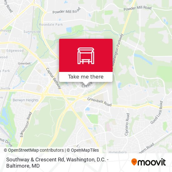 Southway & Crescent Rd map