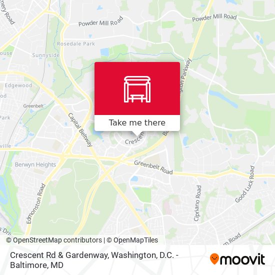 Mapa de Crescent Rd & Gardenway