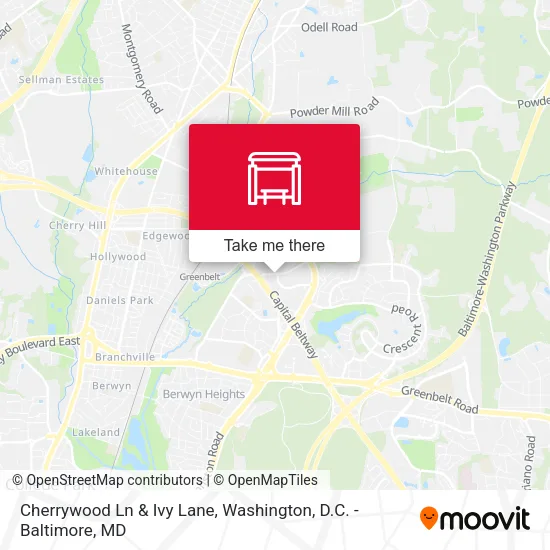 Mapa de Cherrywood Ln & Ivy Lane