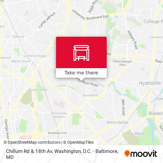 Mapa de Chillum Rd & 18th Av