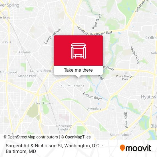 Sargent Rd & Nicholson St map