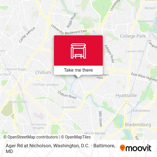 Ager Rd at Nicholson map