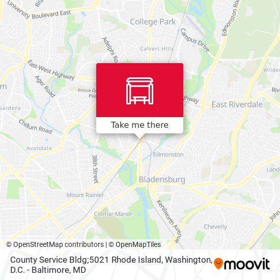 Mapa de County Service Bldg;5021 Rhode Island
