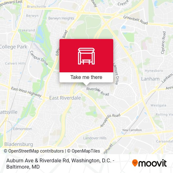 Auburn Ave & Riverdale Rd map
