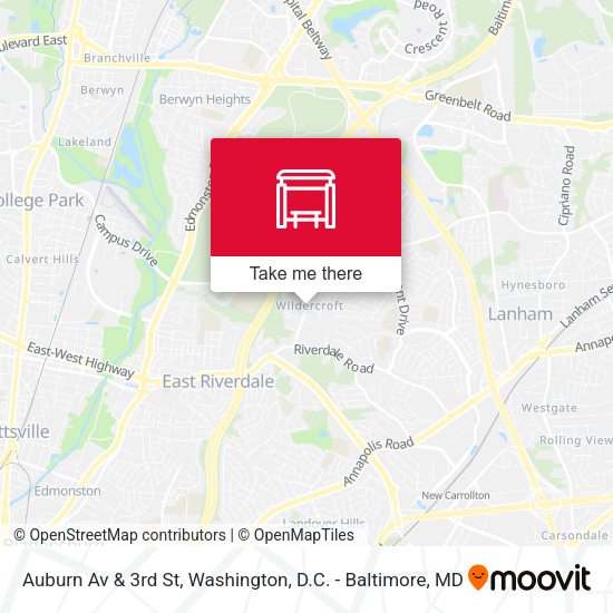 Mapa de Auburn Av & 3rd St