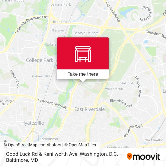 Good Luck Rd & Kenilworth Ave map
