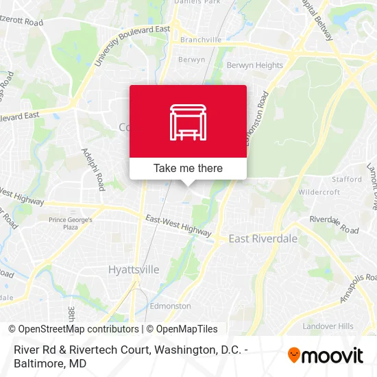 River Rd & Rivertech Court map