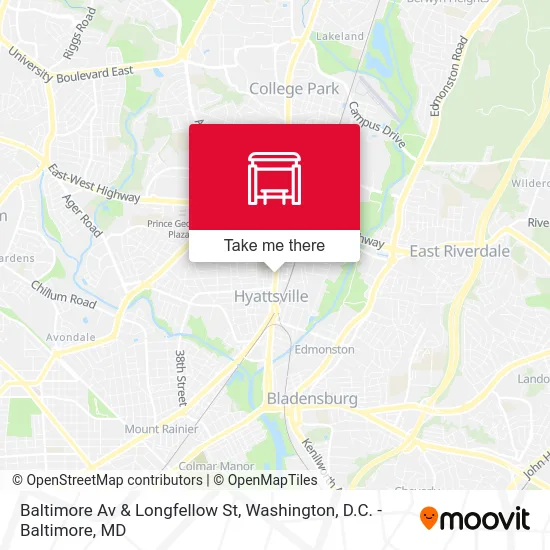 Baltimore Av & Longfellow St map