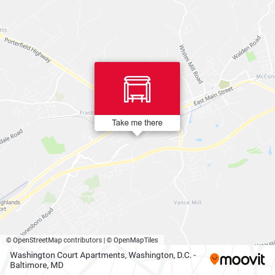 Washington Court Apartments map