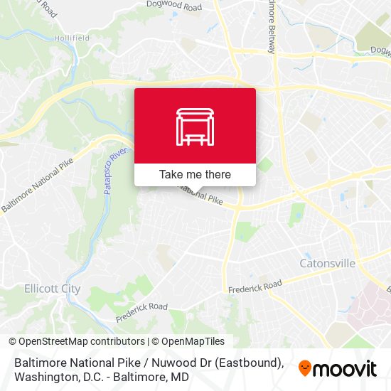 Baltimore National Pike / Nuwood Dr (Eastbound) map