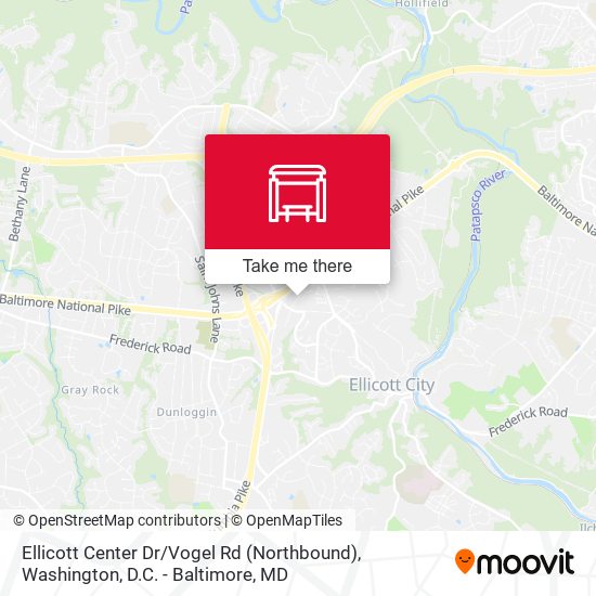 Ellicott Center Dr / Vogel Rd (Northbound) map