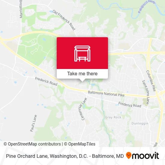 Pine Orchard Lane map